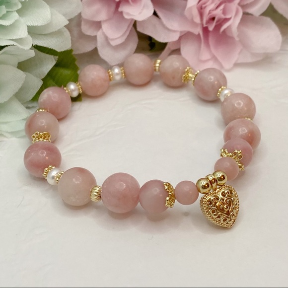 Nature Pink Opal Bracelet - Picture 3 of 9